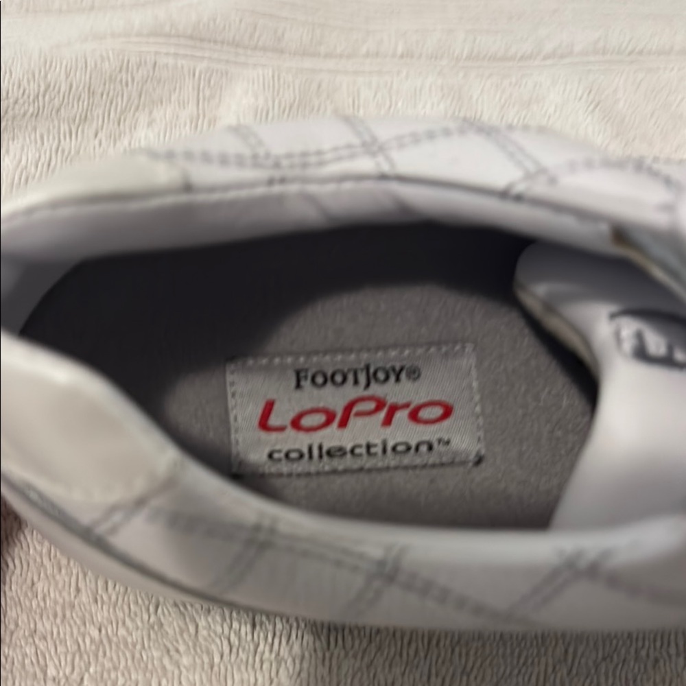 FootJoy White and Gray Checkered Athletic Shoes - Picture 2 of 3